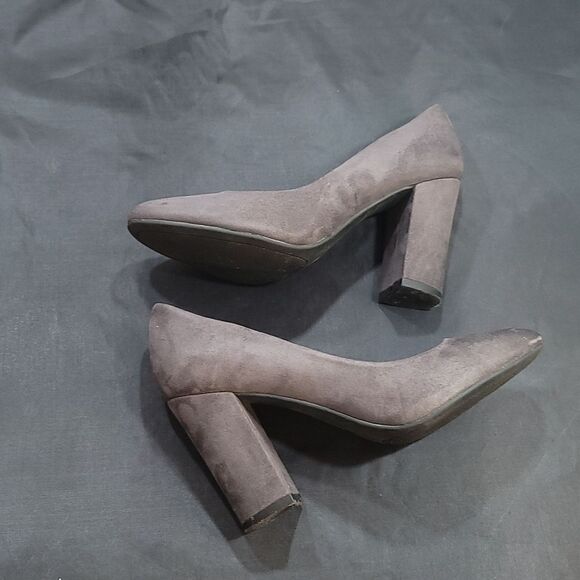 A.NEW DAY ELLORI CHUNKY HEEL PLATFORM SUEDE PUMP - Picture 8 of 16